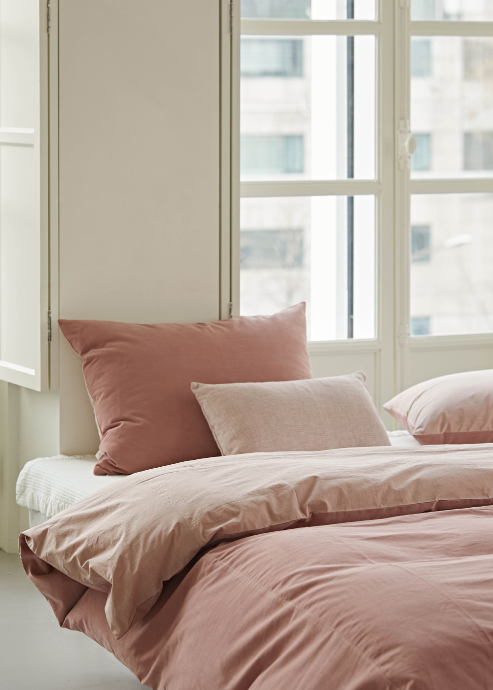 corduroy bedding pink (겨울용 침구)